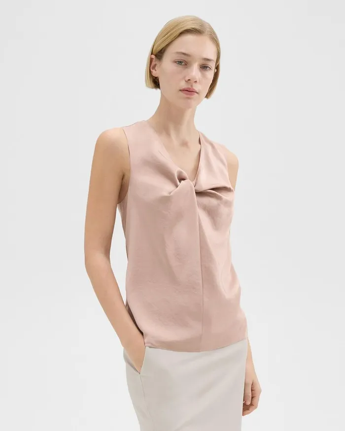Women Theory Tops Twisted Sleeveless Top Sakura