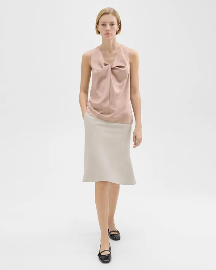 Women Theory Tops Twisted Sleeveless Top Sakura