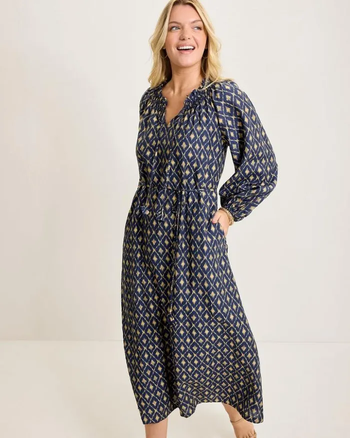 Women Tommy Bahama Dresses Diamond Cay LongSleeve Maxi Dress Coastline Women Tommy Bahama Dresses Diamond Cay LongSleeve Maxi Dress Coastline