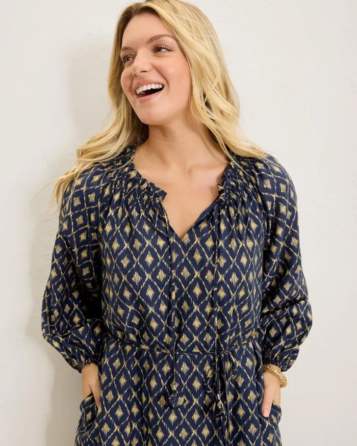 Women Tommy Bahama Dresses Diamond Cay LongSleeve Maxi Dress Coastline Women Tommy Bahama Dresses Diamond Cay LongSleeve Maxi Dress Coastline