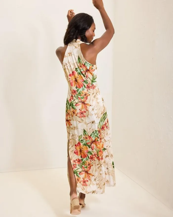 Women Tommy Bahama Dresses Sandy Solar Bloom Maxi Dress Travertine Women Tommy Bahama Dresses Sandy Solar Bloom Maxi Dress Travertine