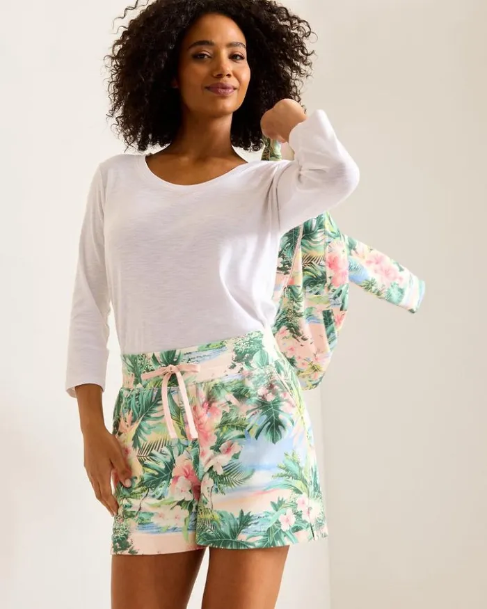 Women Tommy Bahama Shorts Marina Del Mar Ocean Vida Easy Shorts Malibu Peach Women Tommy Bahama Shorts Marina Del Mar Ocean Vida Easy Shorts Malibu Peach
