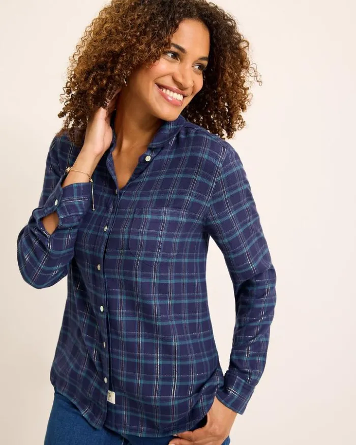 Women Tommy Bahama Tops and Shirts Golden Sands Flannel Shirt Coastline Women Tommy Bahama Tops and Shirts Golden Sands Flannel Shirt Coastline