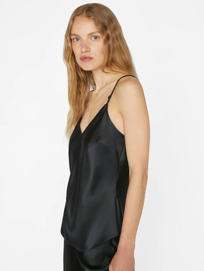 Women Tops and Blouses FRAME VNeck Cami Top 8212 Noir Women Tops and Blouses FRAME VNeck Cami Top 8212 Noir
