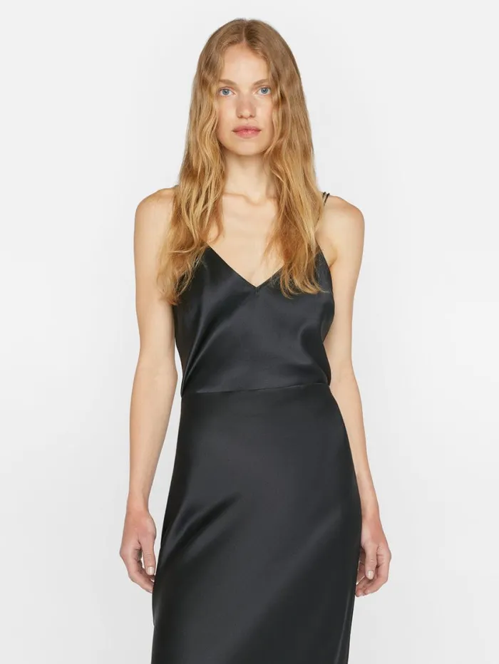 Women Tops and Blouses FRAME VNeck Cami Top 8212 Noir Women Tops and Blouses FRAME VNeck Cami Top 8212 Noir