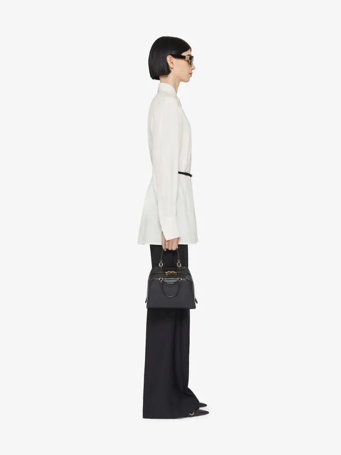 Women Tops and Shirts Givenchy Voyou Shirt In Silk Ecru