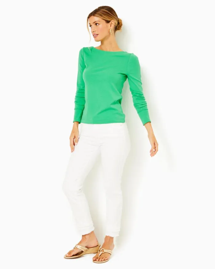 Women Tops Lilly Pulitzer Jadah Knit Top Spearmint Women Tops Lilly Pulitzer Jadah Knit Top Spearmint