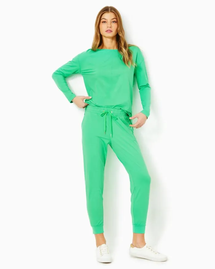Women Tops Lilly Pulitzer UPF 50 Karessa Top Spearmint