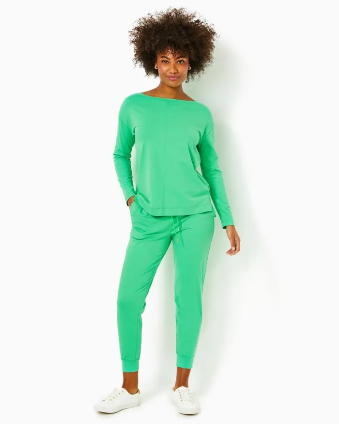 Women Tops Lilly Pulitzer UPF 50 Karessa Top Spearmint Women Tops Lilly Pulitzer UPF 50 Karessa Top Spearmint
