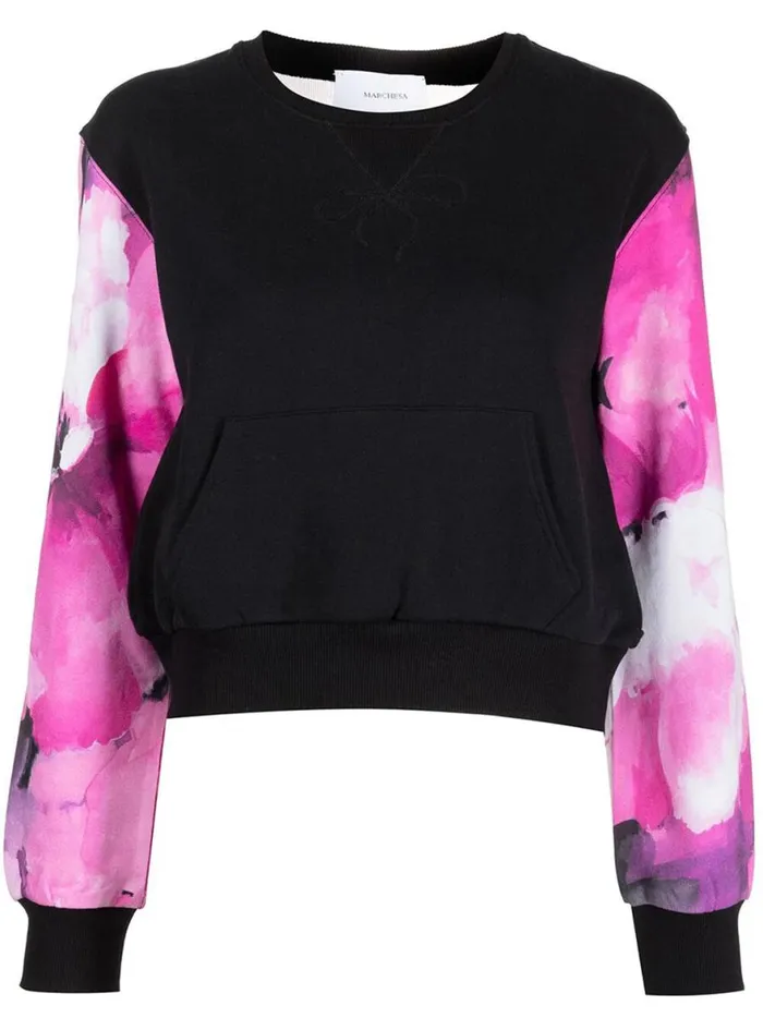 Women Tops Marchesa Wilma Sweatshirt Printed Raspberry Multi