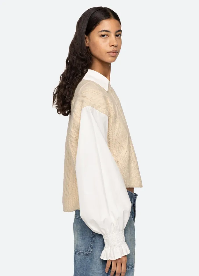 Women Tops Sea New York Devana LS Sweater Cream
