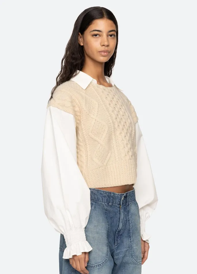 Women Tops Sea New York Devana LS Sweater Cream