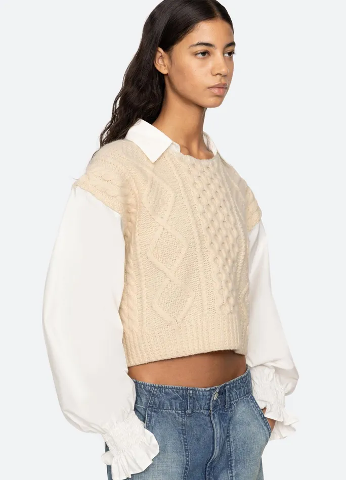 Women Tops Sea New York Devana LS Sweater Cream