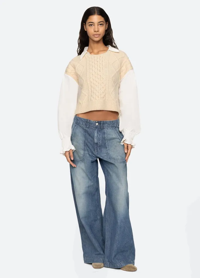 Women Tops Sea New York Devana LS Sweater Cream