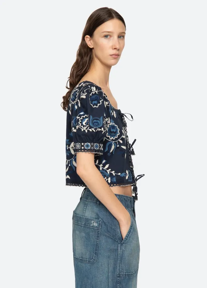 Women Tops Sea New York Inga Top Navy