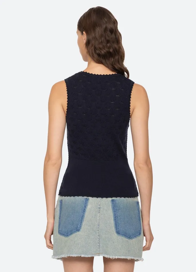 Women Tops Sea New York Mila Tank Navy