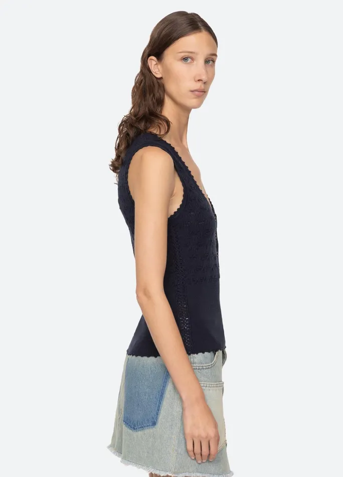 Women Tops Sea New York Mila Tank Navy