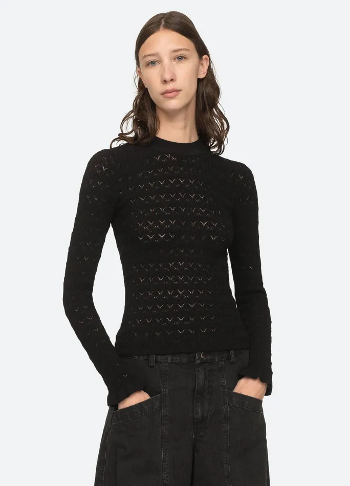 Women Tops Sea New York Rue Sweater Black