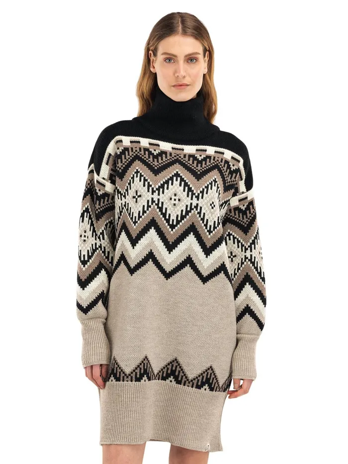 Women Turtleneck Dale Of Norway Skax30Ala Dress