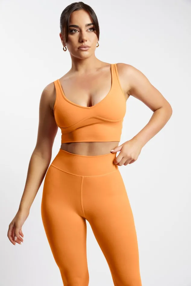 Women Venus V Back Leggings 8211 Tangerine Tangerine Meshki Activewear Women Venus V Back Leggings 8211 Tangerine Tangerine Meshki Activewear