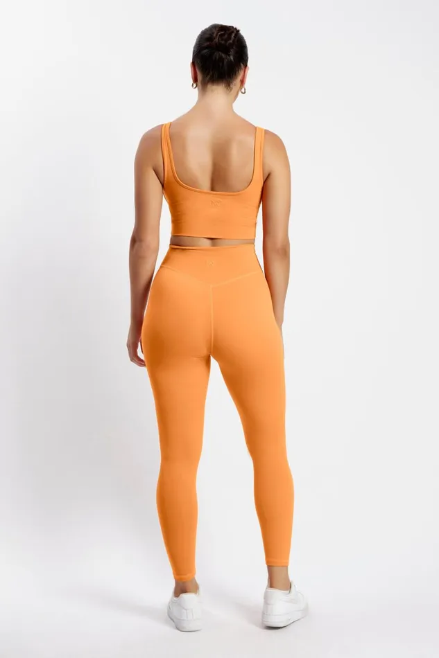Women Venus V Back Leggings 8211 Tangerine Tangerine Meshki Activewear Women Venus V Back Leggings 8211 Tangerine Tangerine Meshki Activewear