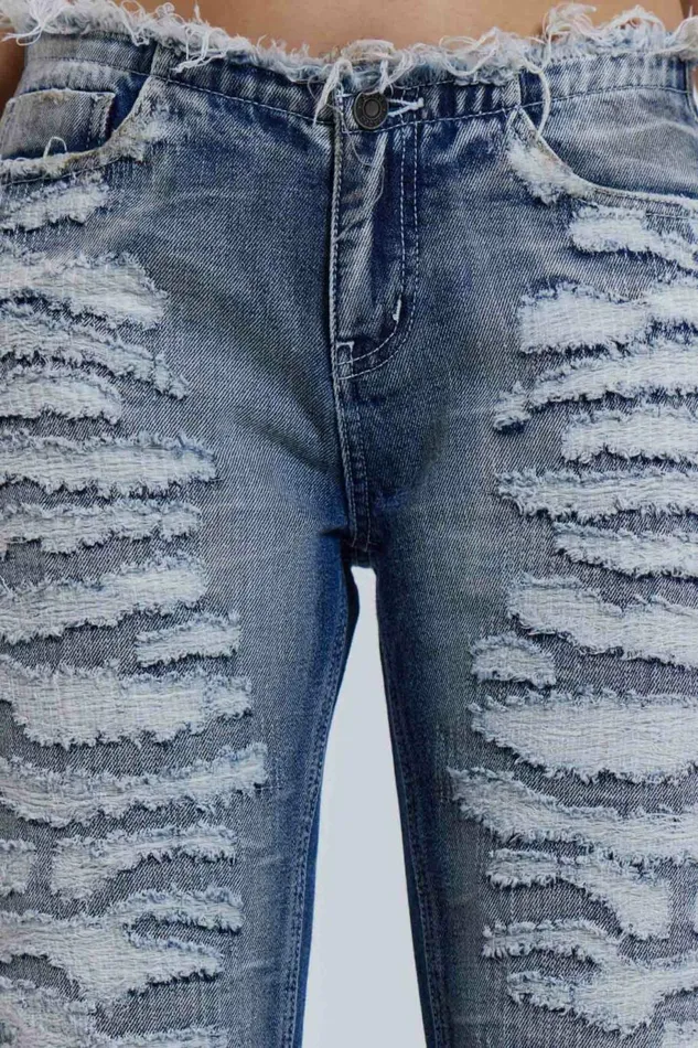 Women Viper Low Rise Jeans Blue Jaded London Jeans