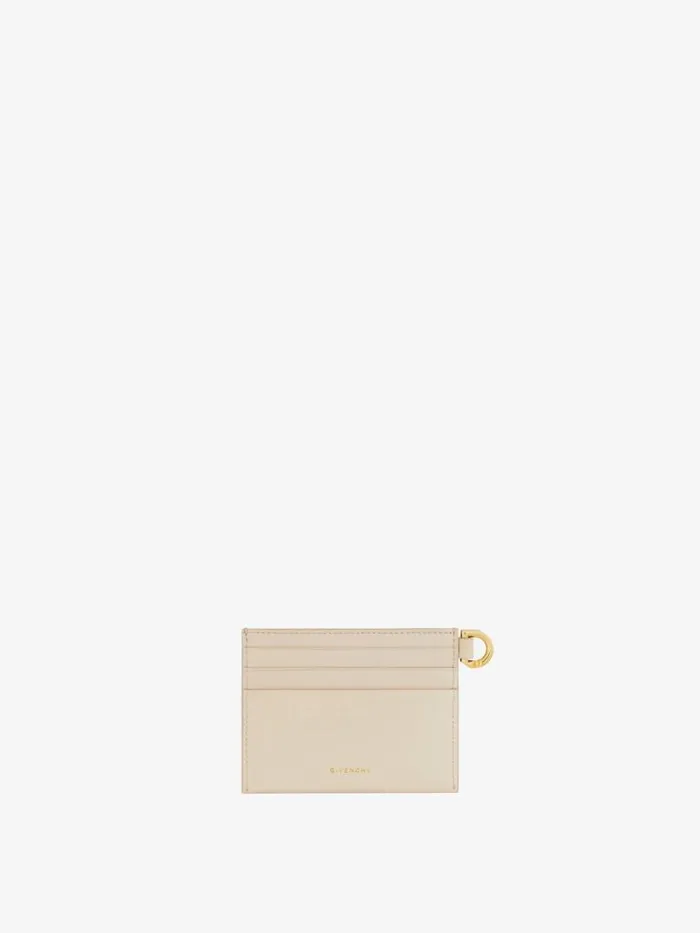 Women Wallets and Card Holders Givenchy 4G Liquid Card Holder In Box Leather Natural Beige