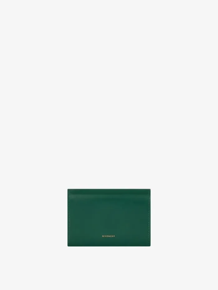 Women Wallets and Card Holders Givenchy 4G Wallet In Box Leather Emerald Green