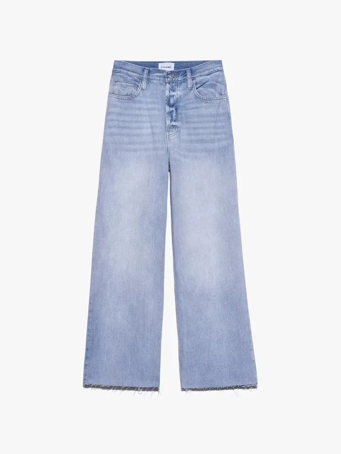 Women Wide Leg FRAME Le Low Baggy Wide Leg 8212 Natoma Clean