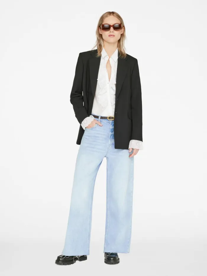 Women Wide Leg FRAME Le Low Baggy Wide Leg 8212 Natoma Clean Women Wide Leg FRAME Le Low Baggy Wide Leg 8212 Natoma Clean