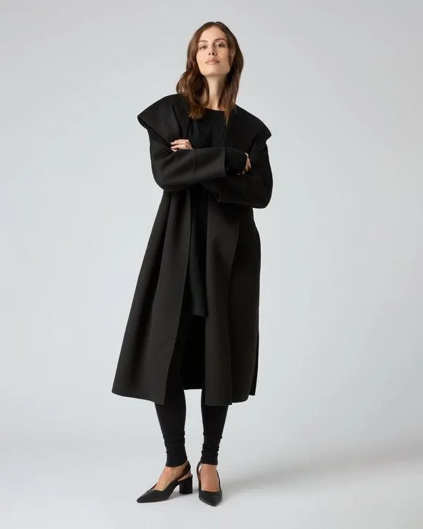 Women Women039s Cashmere Robe CoatIn Black Black NPeal Coats and Jackets