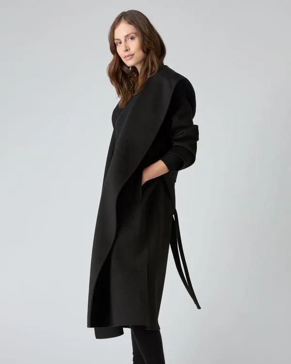 Women Women039s Cashmere Robe CoatIn Black Black NPeal Coats and Jackets