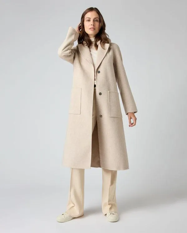Women Women039s Fur Collar Woven CoatIn Beige Brown Beige Brown NPeal Coats and Jackets