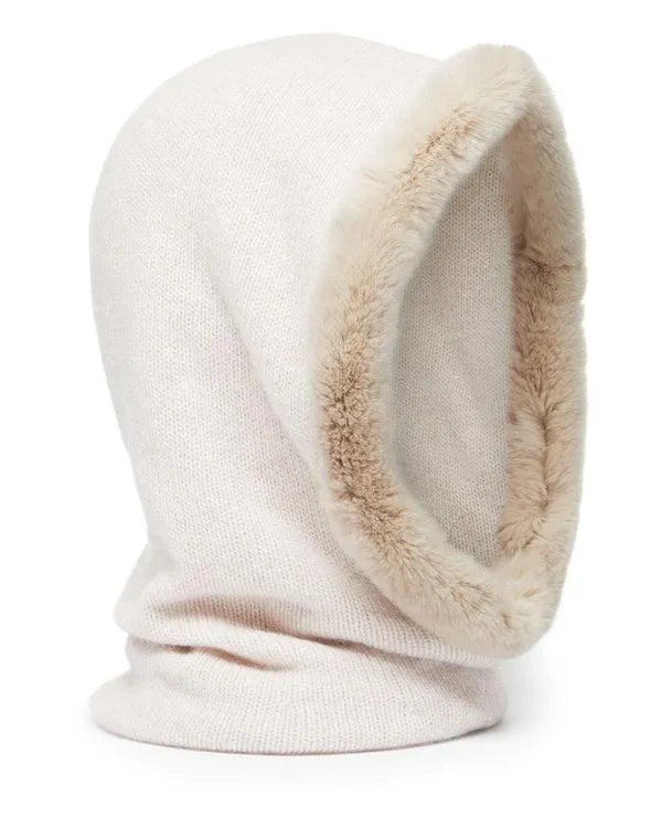 Women Women039s Fur Trim Ski HoodIn Ecru White Ecru White NPeal Hats