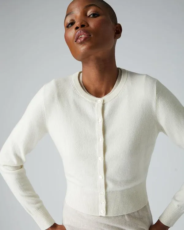 Women Women039s Long Sleeve Cropped Cashmere CardiganIn New Ivory White New Ivory White NPeal Cardigans Women Women039s Long Sleeve Cropped Cashmere CardiganIn New Ivory White New Ivory White NPeal Cardigans