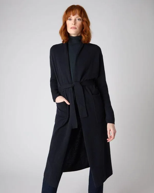 Women Women039s Maxi Lightweight Cashmere CardiganIn Navy Blue Navy Blue NPeal Cardigans Women Women039s Maxi Lightweight Cashmere CardiganIn Navy Blue Navy Blue NPeal Cardigans