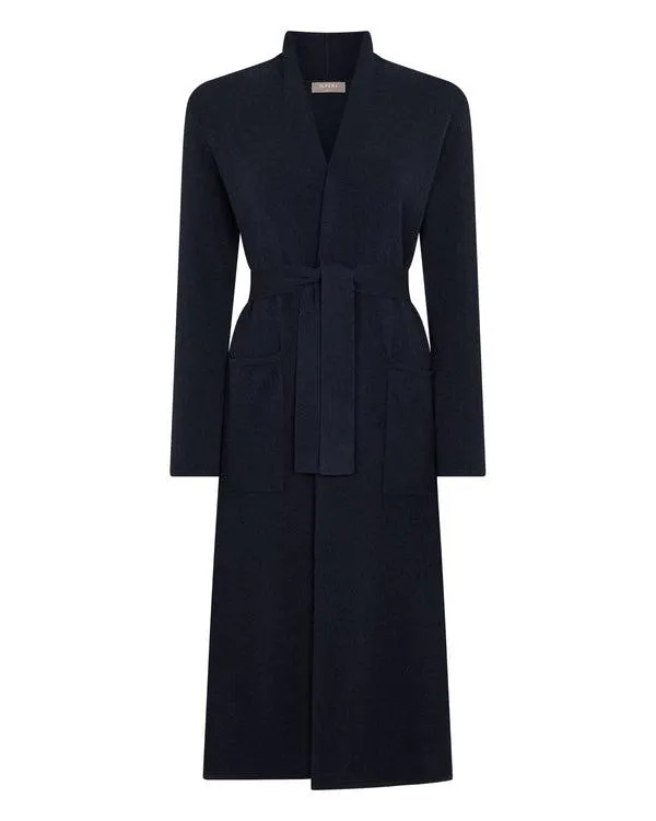 Women Women039s Maxi Lightweight Cashmere CardiganIn Navy Blue Navy Blue NPeal Cardigans