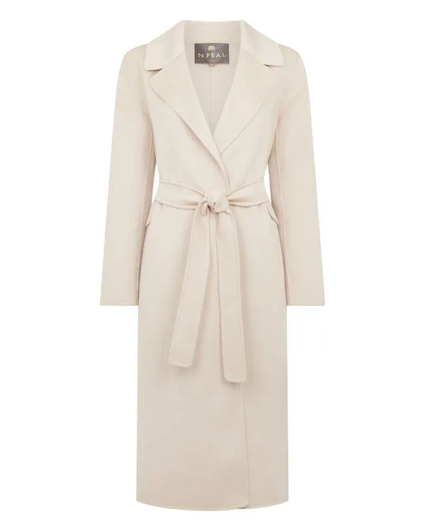 Women Women039s Notch Lapel Cashmere CoatIn Cream Cream NPeal Coats and Jackets