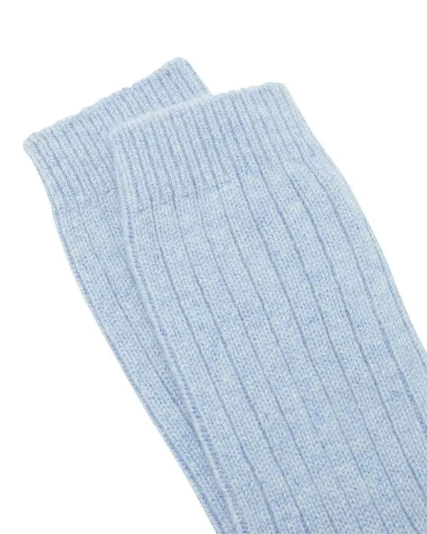 Women Women039s Rib Cashmere House SocksIn Cornflower Blue Cornflower Blue NPeal Slippers and Socks