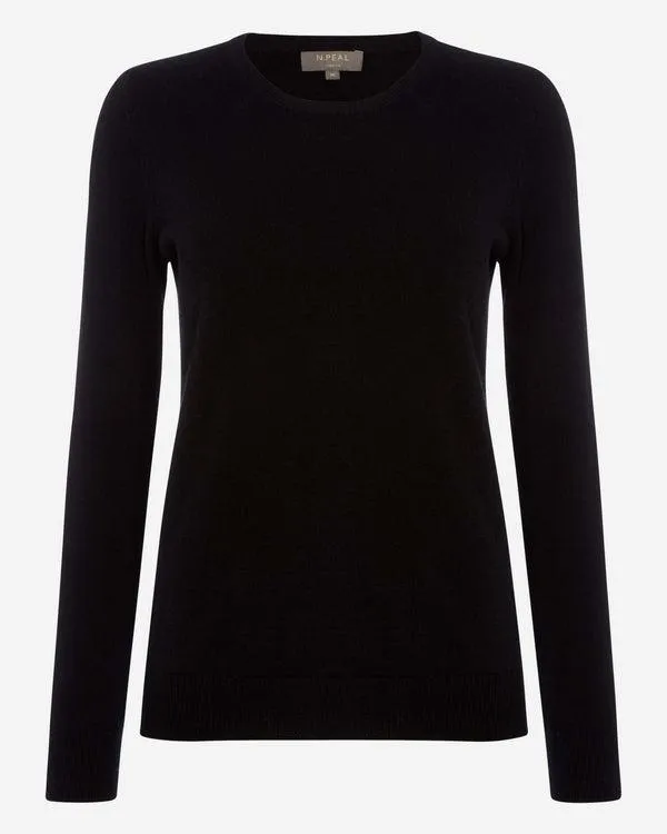 Women Women039s Round Neck Cashmere SweaterIn Black Black NPeal Round Necks