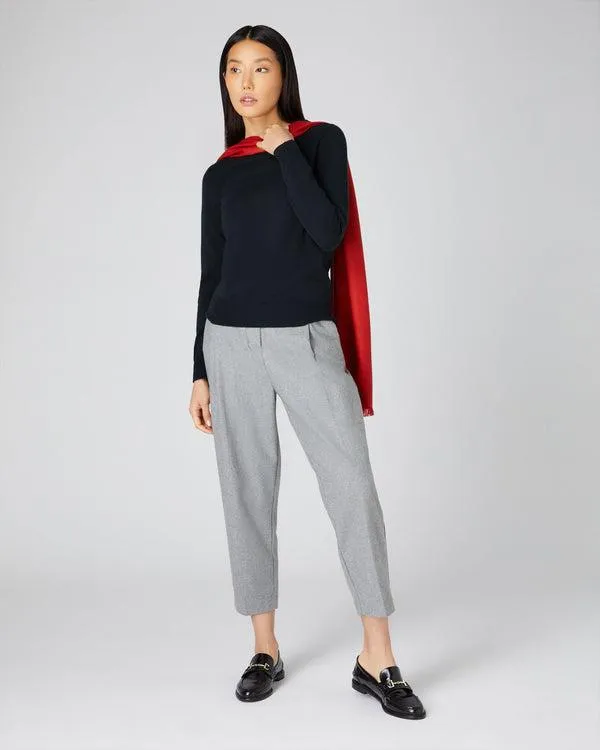 Women Women039s Round Neck Cashmere SweaterIn Black Black NPeal Round Necks