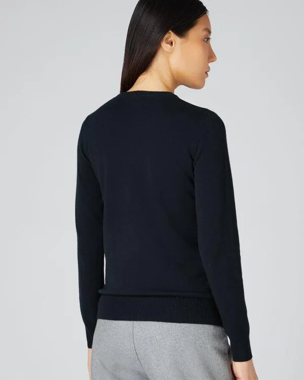 Women Women039s Round Neck Cashmere SweaterIn Black Black NPeal Round Necks
