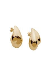 Women Zadie Double Teardrop Earrings 8211 Gold Gold Meshki Bridesmaids