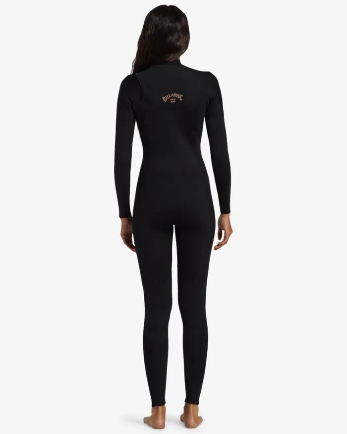 Womens 43mm Foil Chest Zip Wetsuit Black Billabong Wetsuits Womens 43mm Foil Chest Zip Wetsuit Black Billabong Wetsuits