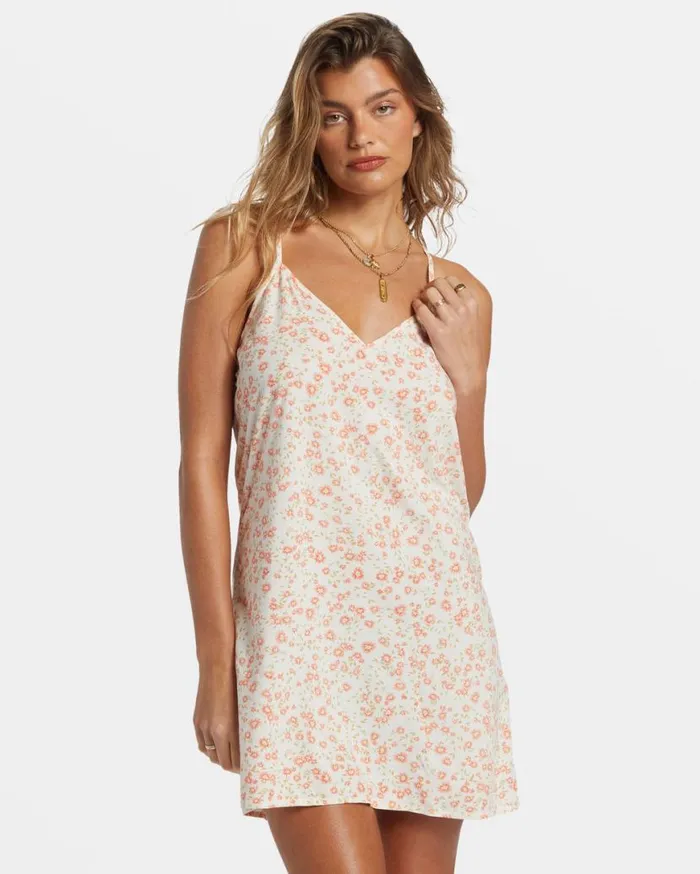 Womens 90039s Babe Mini Slip Dress White Cap Billabong Dresses