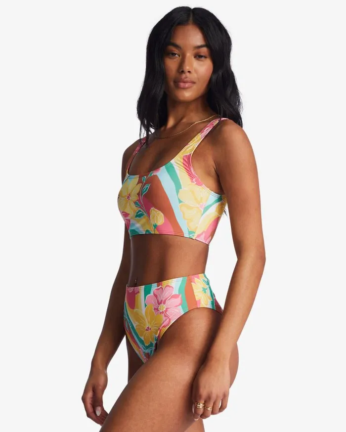 Womens Chasin Sunbeams Rise Bikini Bottoms Multi Billabong Bikini Bottoms