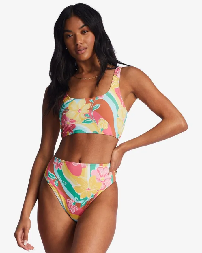 Womens Chasin Sunbeams Rise Bikini Bottoms Multi Billabong Bikini Bottoms