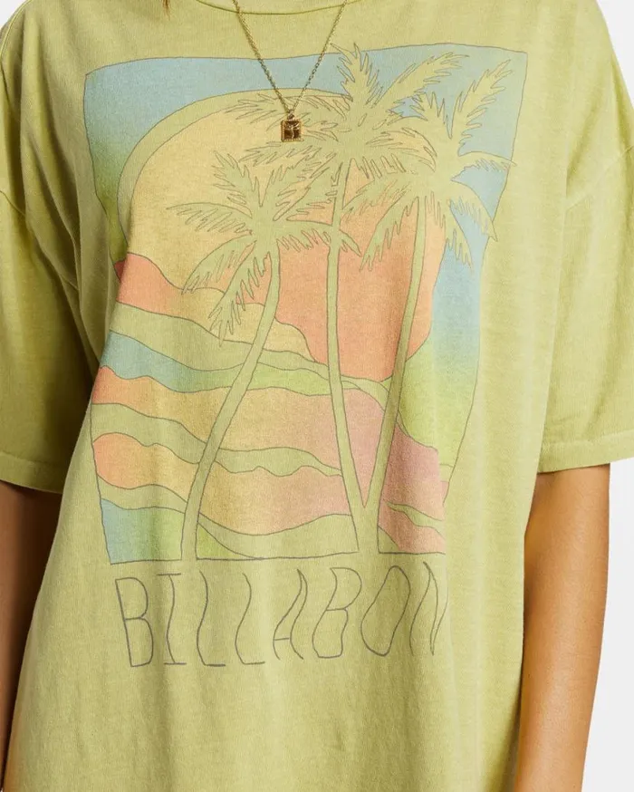 Womens Extra Zesty TShirt Lime Zest Billabong Tops Womens Extra Zesty TShirt Lime Zest Billabong Tops
