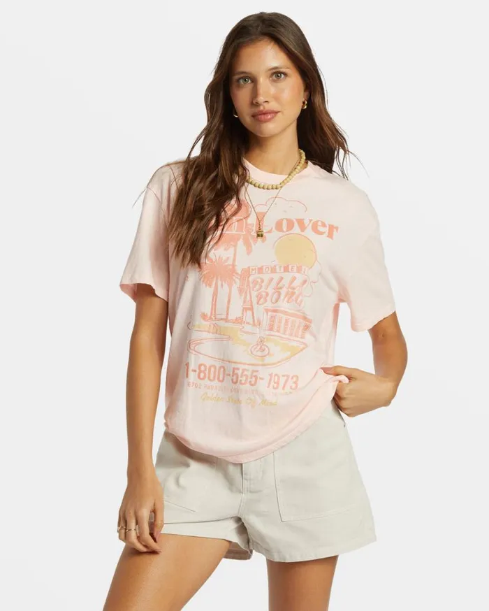 Womens Golden State TShirt Feelin Peachy Billabong Graphic Tees and Tanks