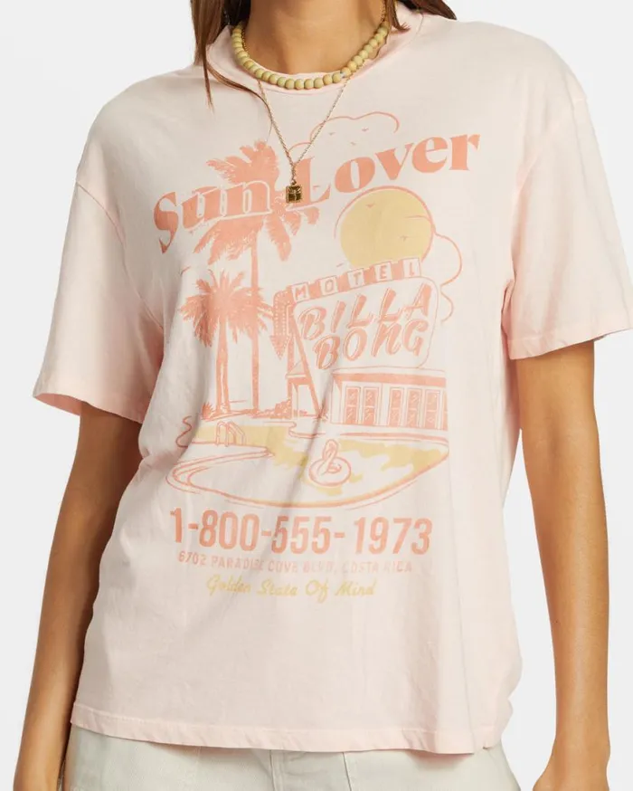 Womens Golden State TShirt Feelin Peachy Billabong Graphic Tees and Tanks Womens Golden State TShirt Feelin Peachy Billabong Graphic Tees and Tanks